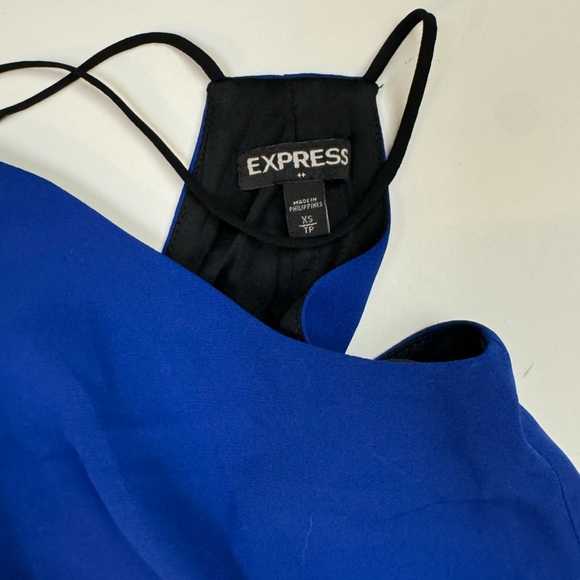 EXPRESS Dark blue blouse - Picture 4 of 5